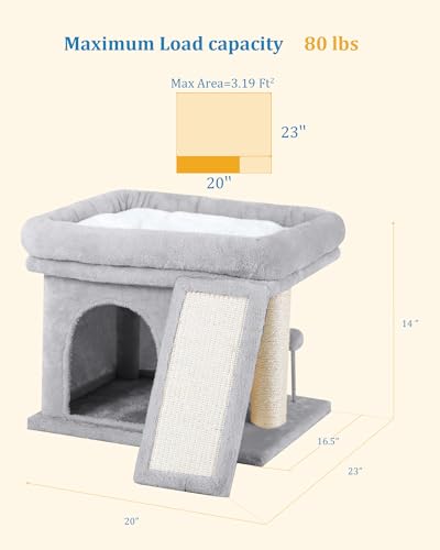Luxury Large Cat Tree Tower: Cozy Condo, Scratching Post, Spacious Platform - Image 4