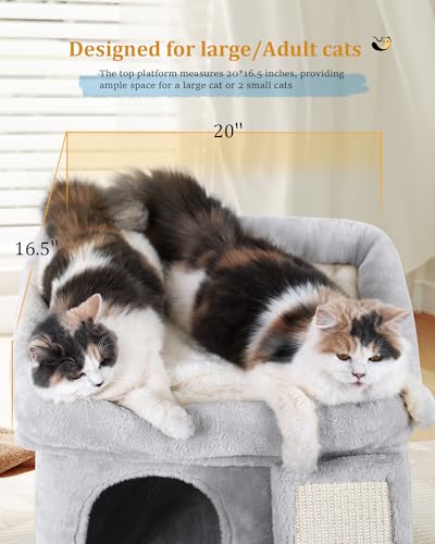 Luxury Large Cat Tree Tower: Cozy Condo, Scratching Post, Spacious Platform - Image 2