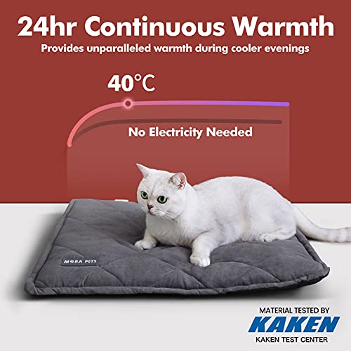 Cozy Self-Heating Cat Bed Mat - Thermal Pet Pad for Cats & Small Dogs, Washable 24x18" - Image 3