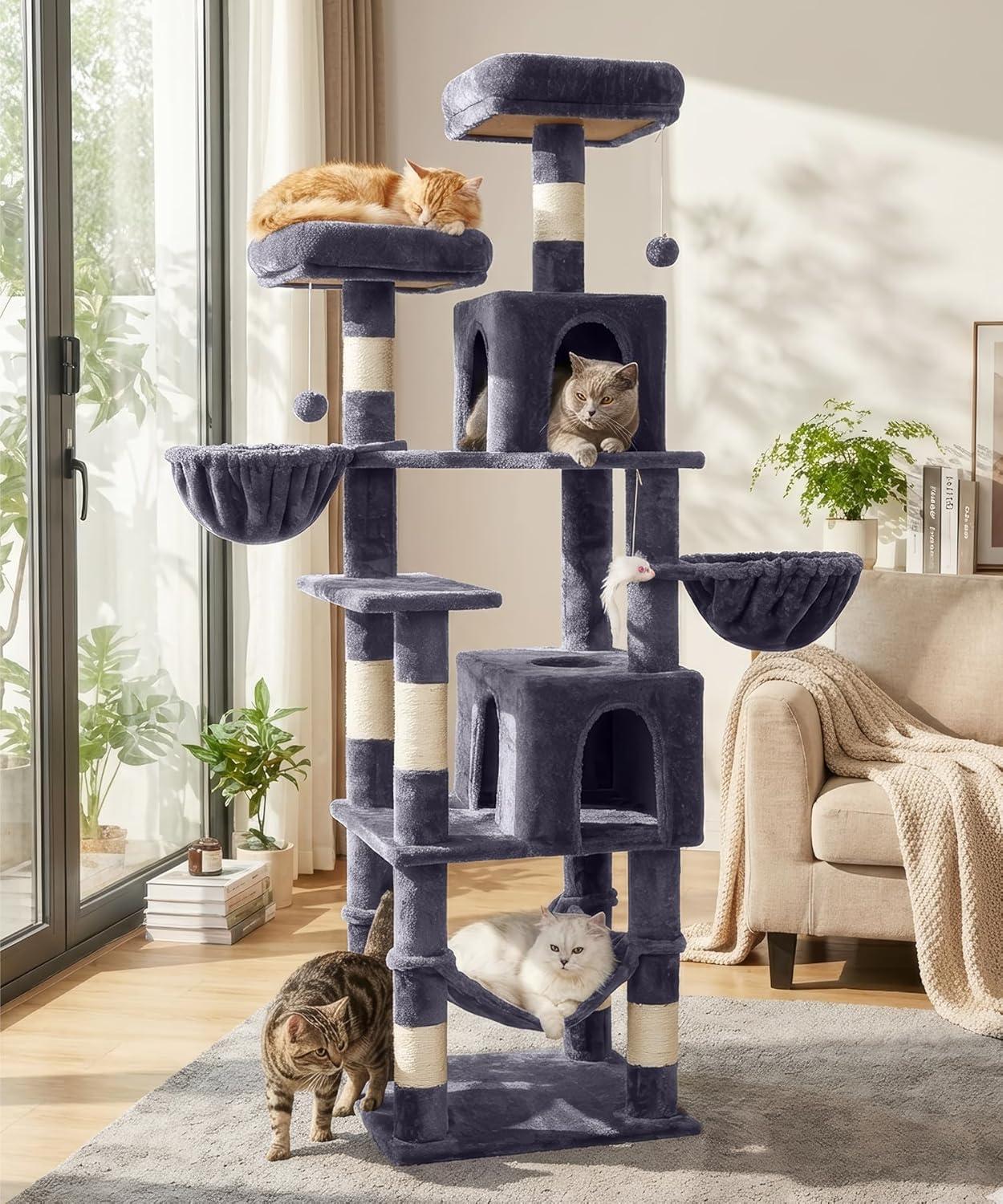 Our Honest ⁣Review:​ AMHANCIBLE⁤ 70’’ Tall Cat tree‌ for‍ Large cats